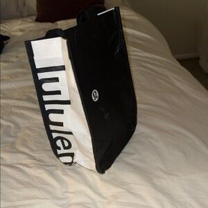 lululemon athletica Black and White Shopper Bag